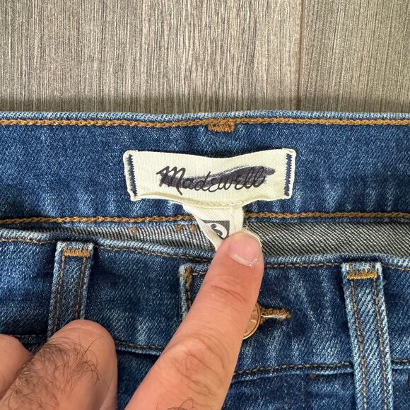 Madewell The 90s Straight Mid-Rise Jeans WMNS 27 Blue NR503 Osada Wash Snug Fit - Picture 7 of 10